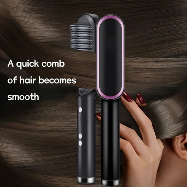 2 in 1 Hair Straightening Brush